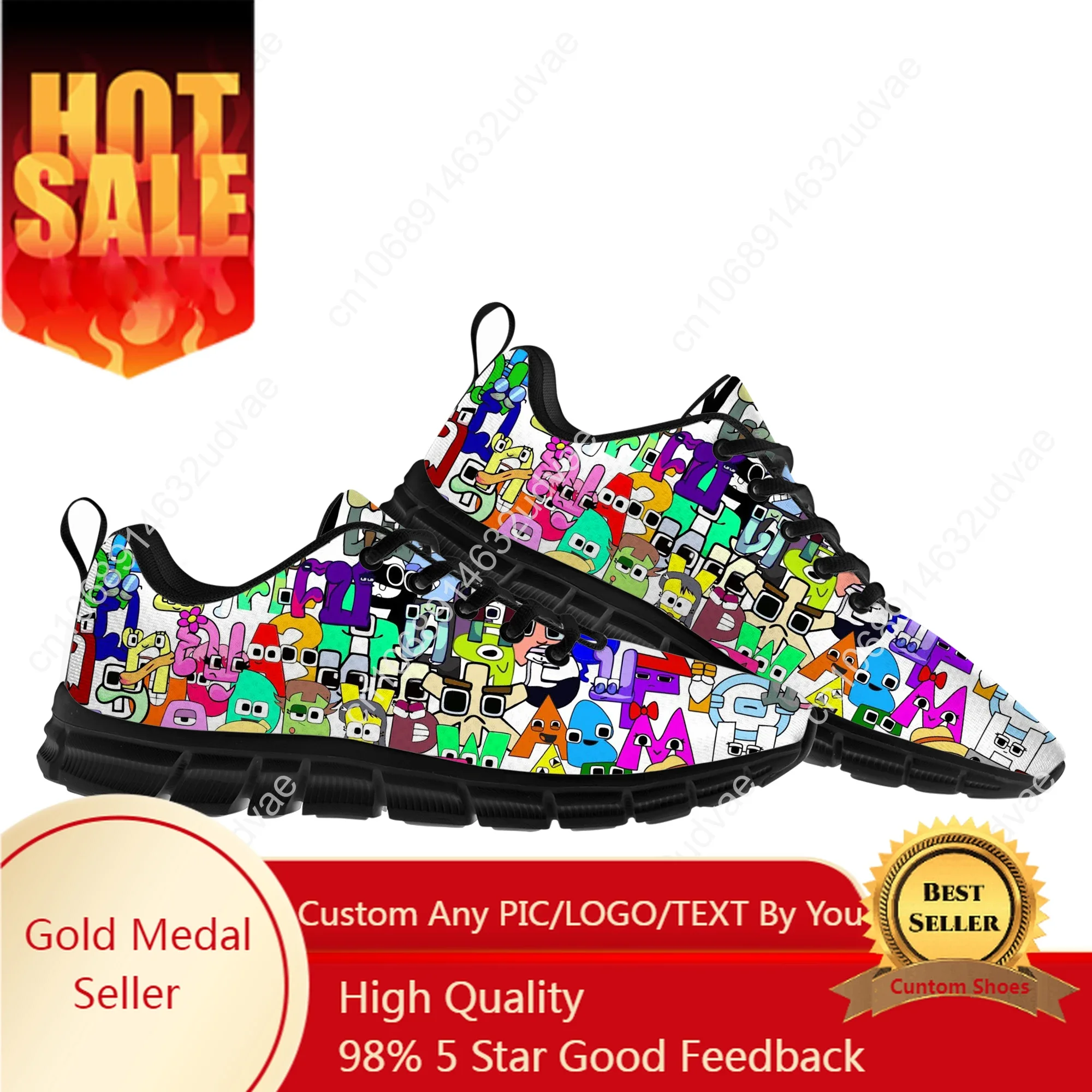 

Alphabet Lore Sneakers Mens Womens Teenager Customized Sports Shoes Casual Custom Made Shoe High Quality Couple Shoes