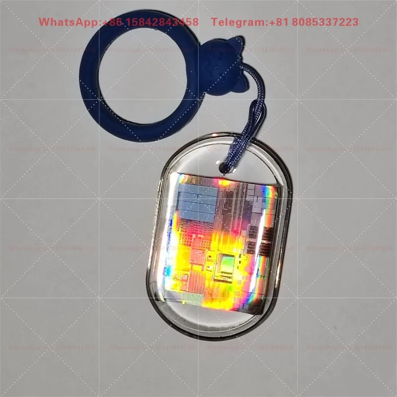 Wafer Keychain CPU Processor Memory Chip Epoxy Pendant Education Research