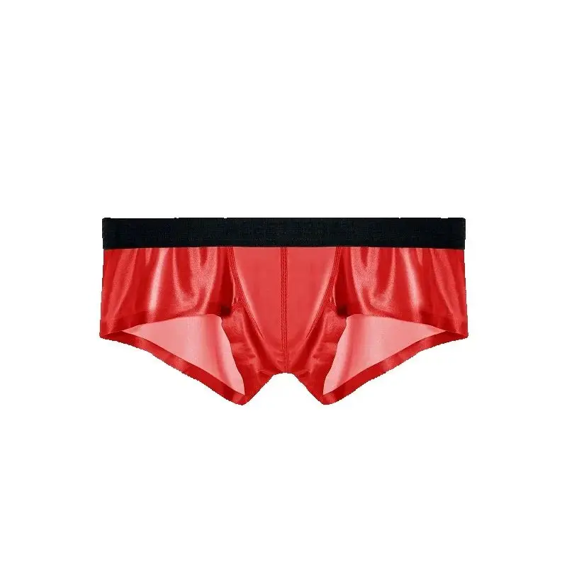 

Clearance Sale Shining Men's underwear ice silk boxer shorts breathable four corner panties