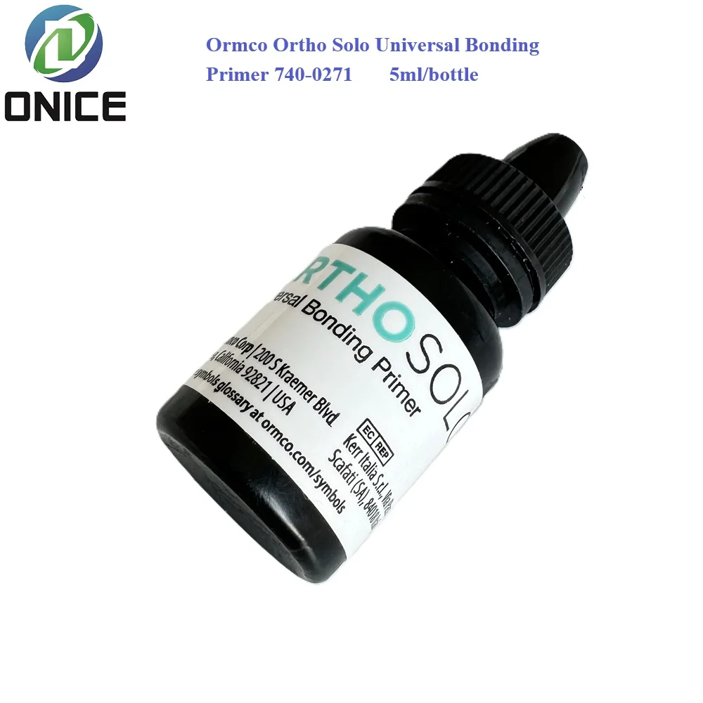 Dental Orthodontic Adhesive Primer Ormco Ortho Solo 740-0271 Ormco Ortho Solo Universal Bonding Primer 5ml/Bottle