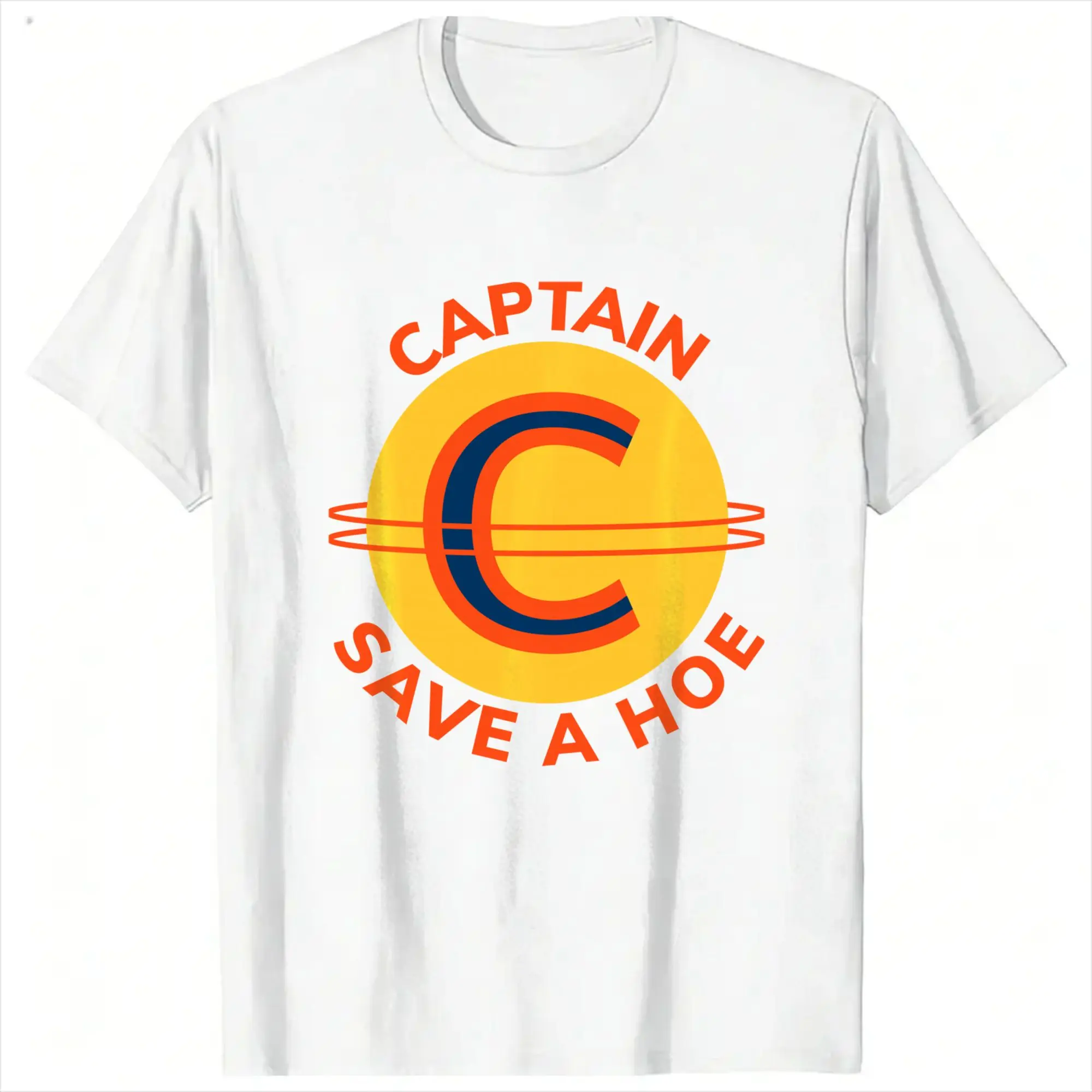 Captain Save a Hoe Performance T Shirts Men's  Pure Cotton Leisure T-Shirts Round Collar  Tee Shirt Short Sleeve Tops Big Size