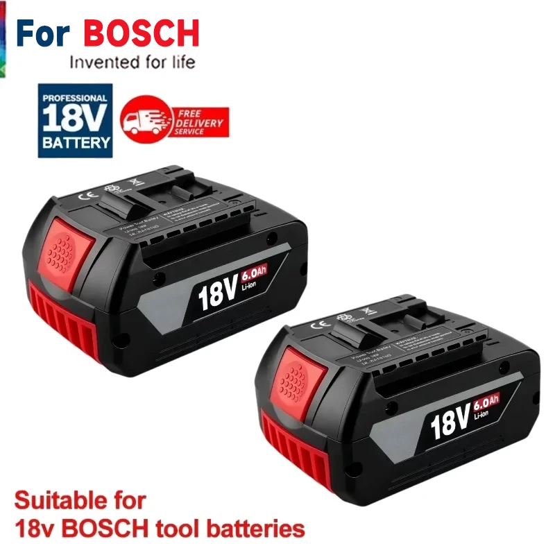 Batterie d'origine NEUVE pour BOSCH 18V GBA 18V 6Ah 18V Professionnel GBA GSR GSB BAT609G BAT622 BAT618G avec indicateur de niveau de carburant