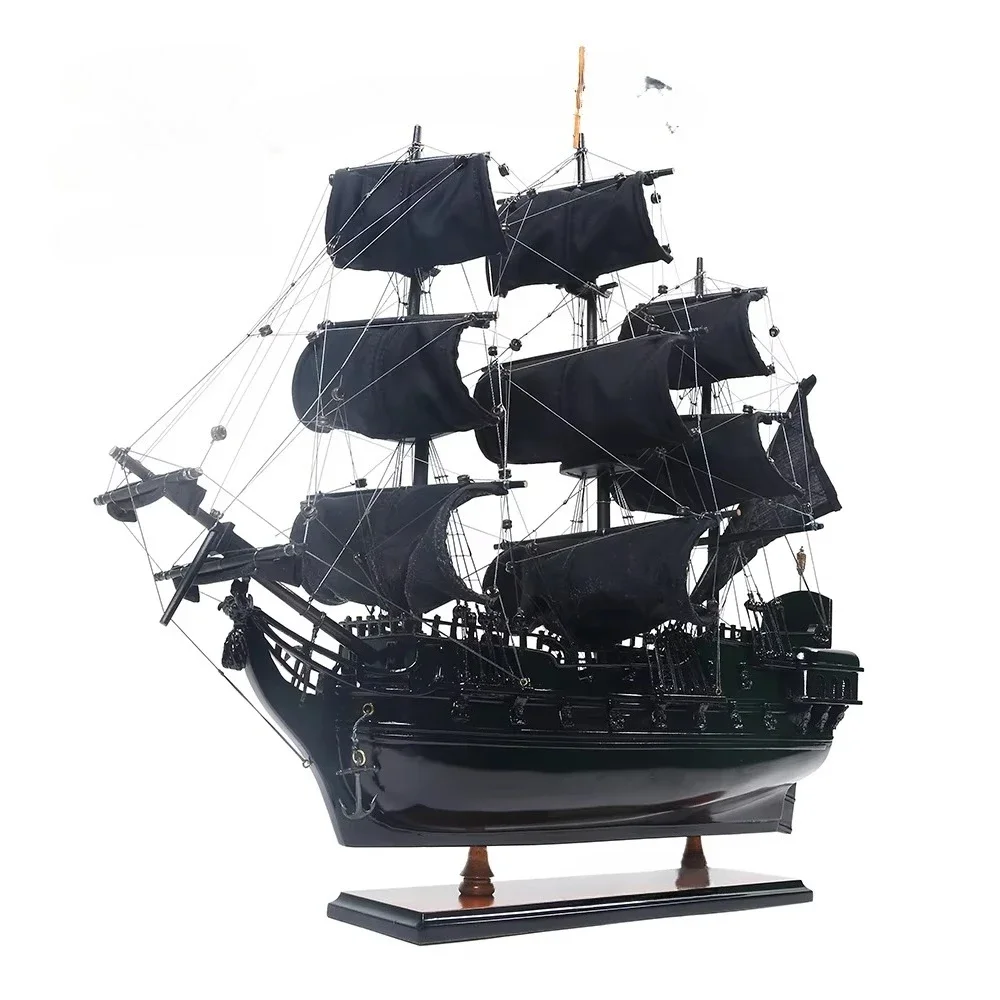 Pirate wooden ship model for arts and crafts supplies and wooden home decor
