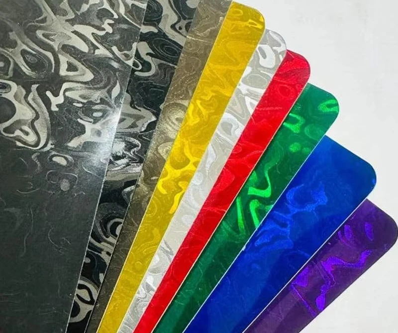 HD  Carbon Fiber Car Wrap Paper Matte Gloss Gold Self Healing Color Changing Function PET Vinyl PVC Body Film