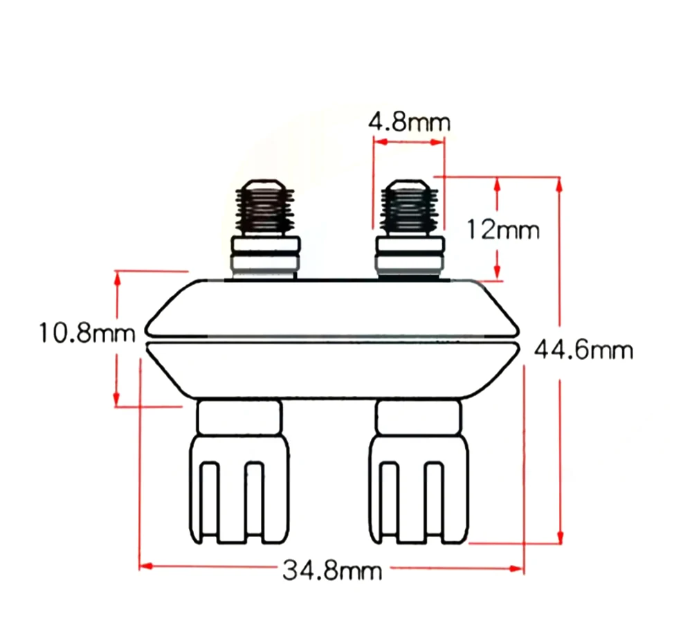 1PCS Banana plugs Couple Terminals Red Black Connector Amplifier Terminal Binding Post Banana Speaker Plug Jack