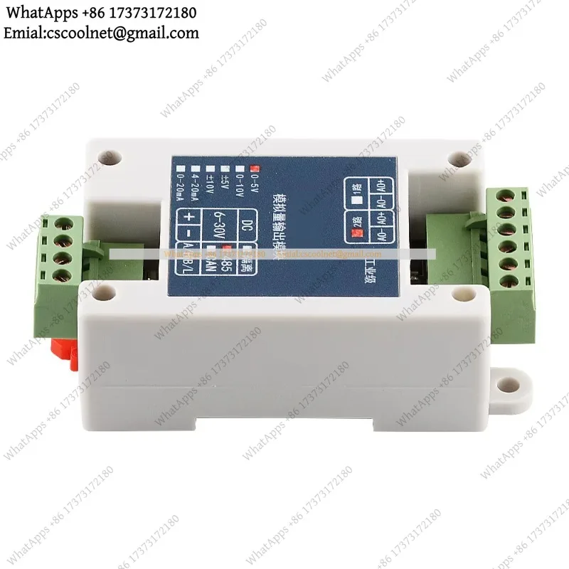 YX2 RS485 to Analog Converter Module 2CH/4CH — Isolation Modbus RTU to 4-20mA 0-5V 0-10V