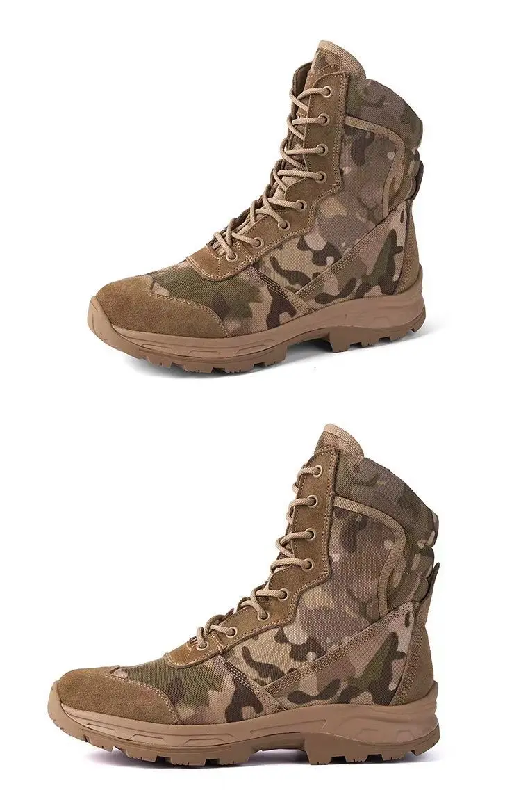 2025 Trekking Shoes Breathable Mesh Trainers Summer Outdoor Wear-Resistant Trekking and Hunting Tactical Trainers