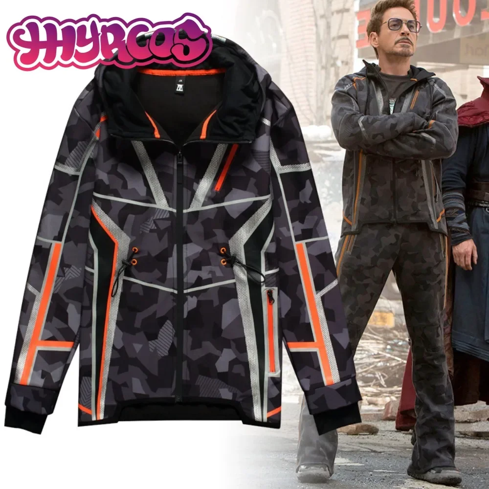 ภาพยนตร์ทีวี Tony Stark คอสเพลย์อะนิเมะสบายๆกางเกงสําหรับชาย Super Jacket Coat ผู้หญิง Party ชุดกางเกง
