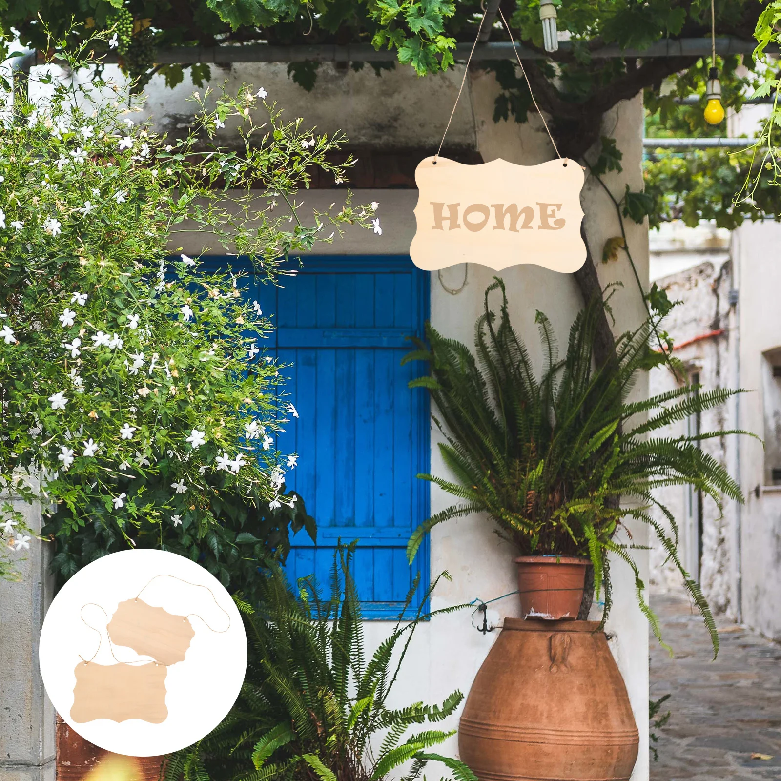 

2Pcs Wooden Blank Signs Natural Unfinished DIY Craft Plaques for Wedding Directions Place Cards Garden Shop Decoration Painting