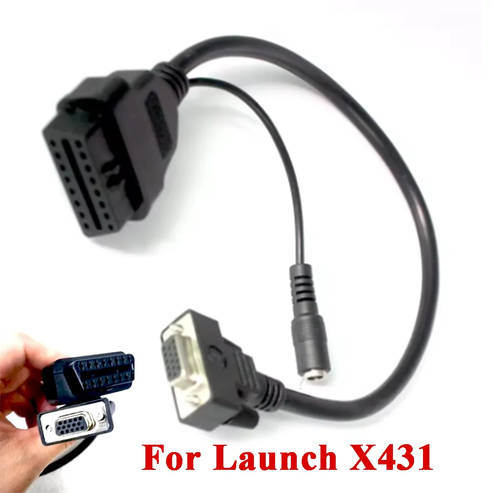 

For Launch X431 OBD Adapter Cable OBD2 15PIN to 16PIN Conversion Tools Auto Diagnostic Main Cable 15Pin to 16Pin