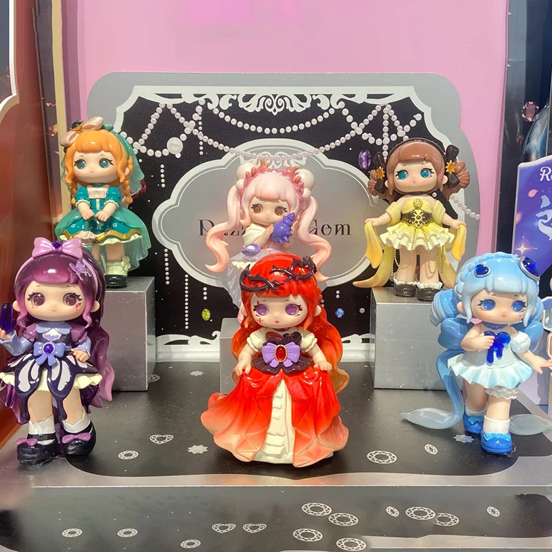 

Genuine Ziyuli Dazzling Gem Series Blind Box Trendy Cartoon Girl Model Collection Desktop Toy Children Birthday Christmas Gift