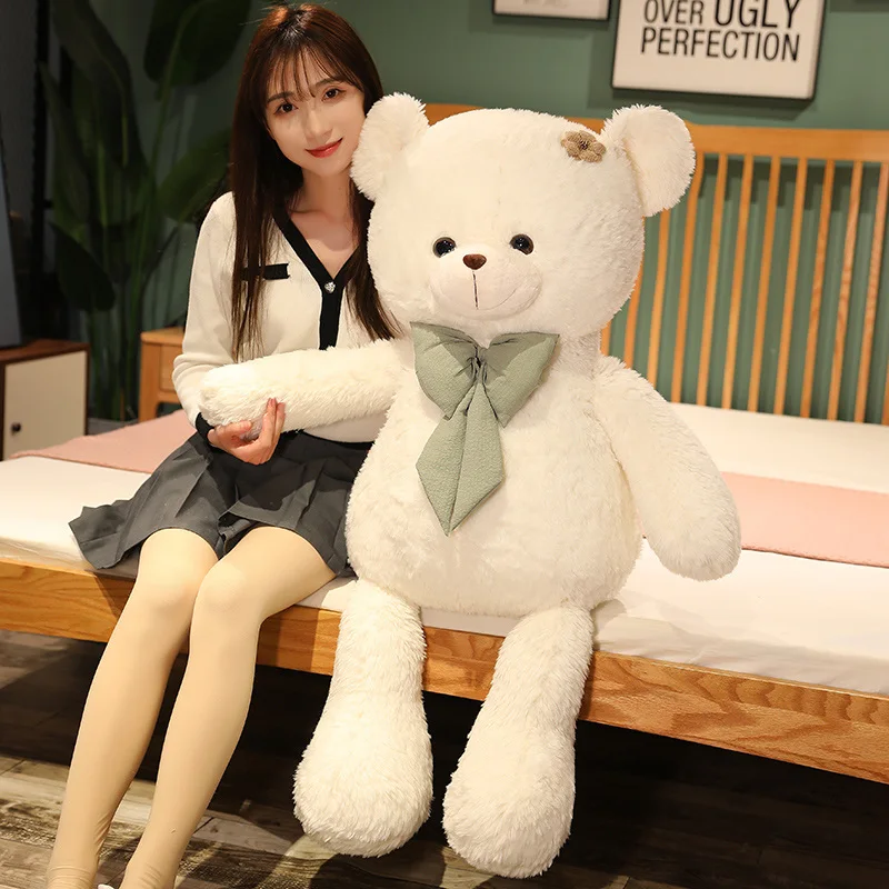 60/80/100cm Cute Plush Toy Soft Stuffed Animals Bear Doll Sofa Pillow Birthday Girlfriend Valentine's Day Gift Home Decor