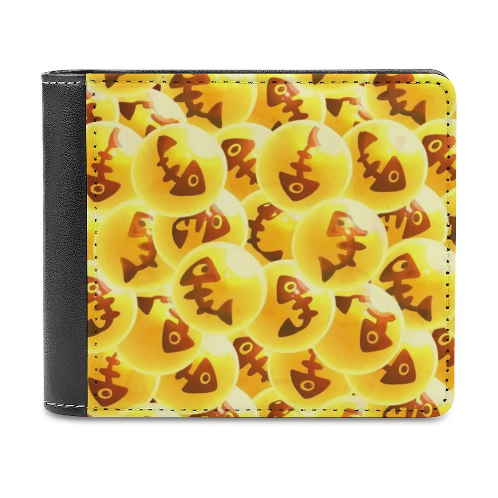 

Terrific Haul Leather Wallet Men's Wallet Diy Personalized Purse Father's Day Gift Splatoon Splatoon 2 Salmon Run Salmon Eggs