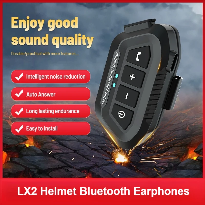 lx2-1200mah-オートバイヘルメットワイヤレスヘッドセット-bt-50-bluetooth-ヘルメットヘッドセット音声アシスタントモトイヤホンバイクヘッドフォン