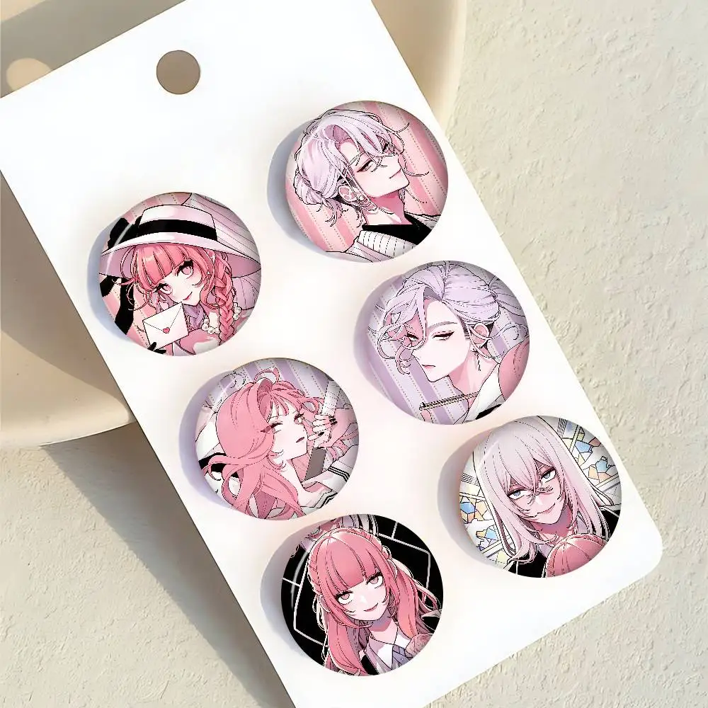 Anime Manga Fall in Love, You False Angels   Anime Brooches Cute Cartoon Badge Jacket Jeans Lapel Pin Gift Accessorie
