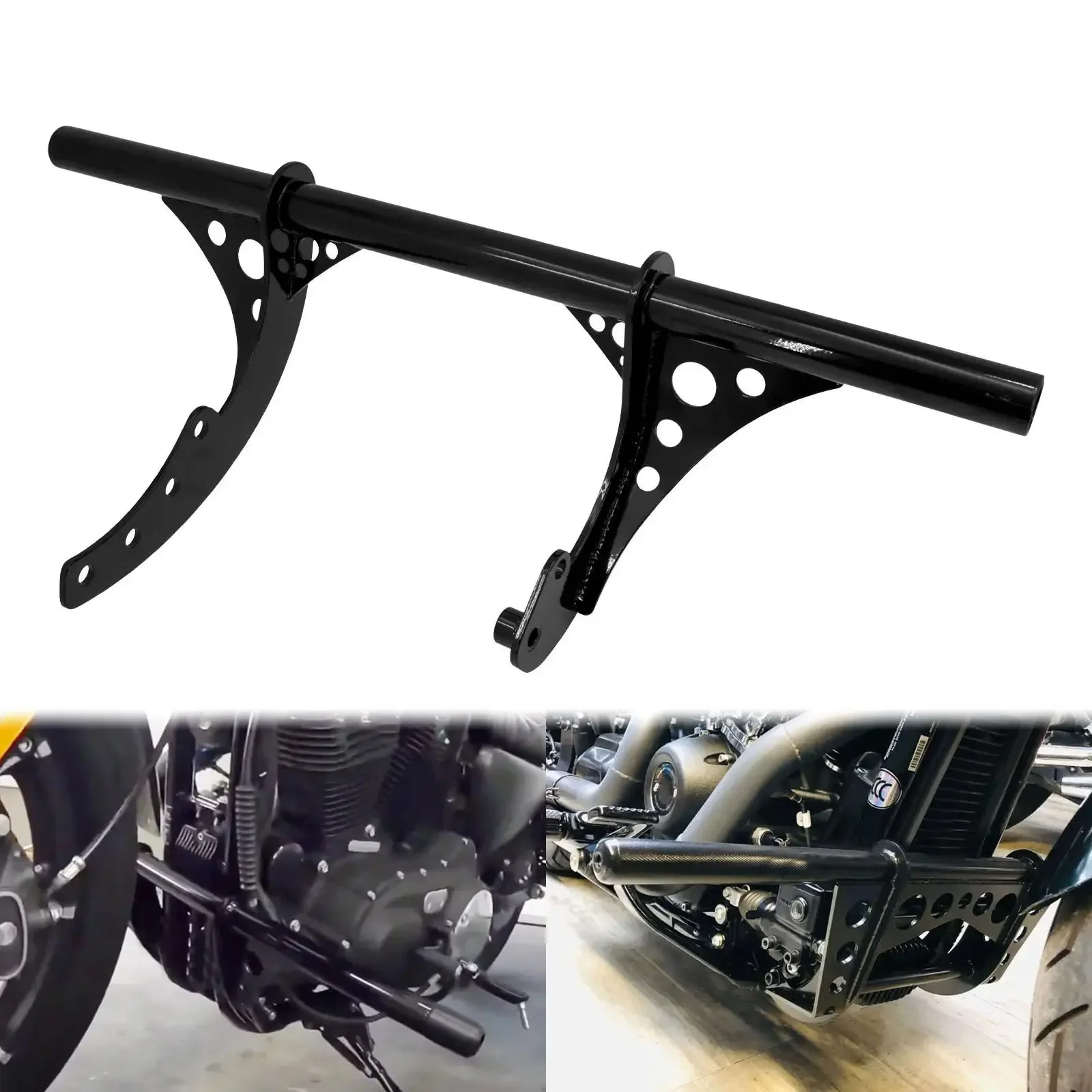 Motorcycle Steel Highway Engine Guard Crash Bar Falling Protection Black For Harley Softail Low Rider FXBB FXLR Street Bob 18-21
