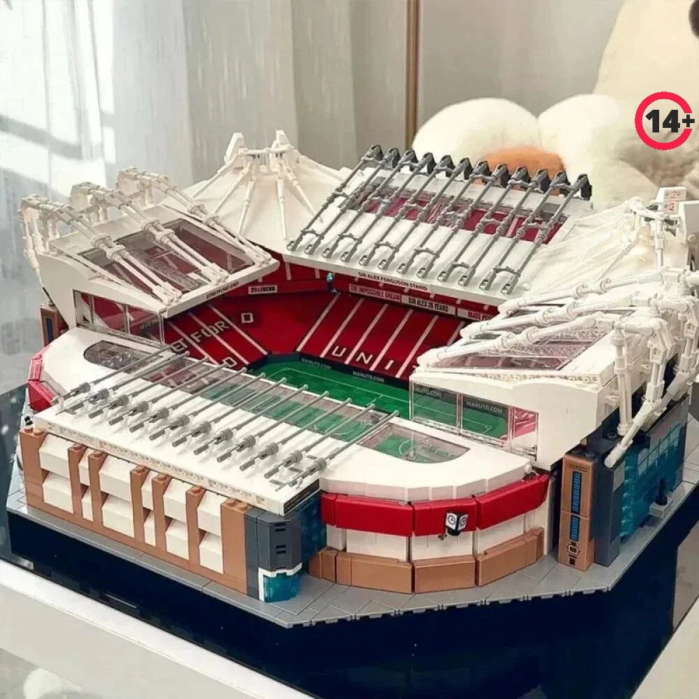 

NEW 2026 IN STOCK Architecture Series Manchester United Stadium 3898 Pieces Adult Educational Building Blocks Birthday Gifts