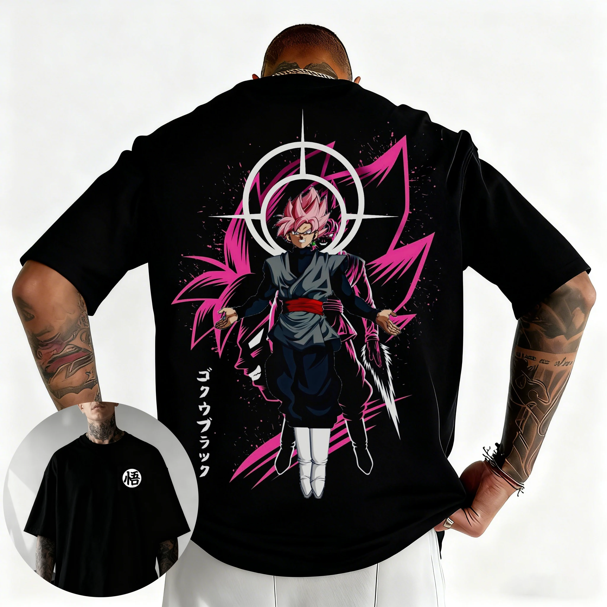 

Dragon Ball Japanese Anime Printed Men's T-Shirt Majin Buu Boys Children Harajuku Short Sleeve Kids Goku T-shirt Summer Clothing