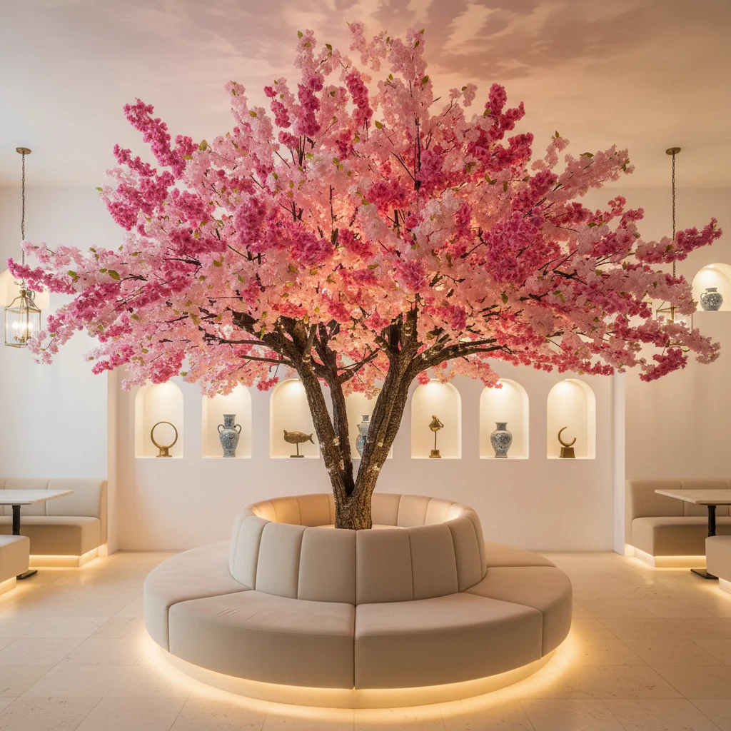 New Products Large Flower Tree 3.5m High and 4m Wide Full  Artificial Cherry Blossom Tree for Theme Event Wedding Decor
