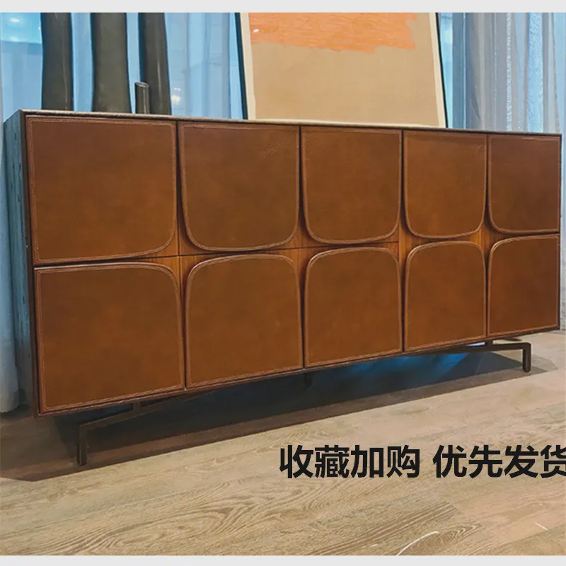 TV cabinet Binner imported Miles side cabinet porch chest cabinet storage solid wood furniture