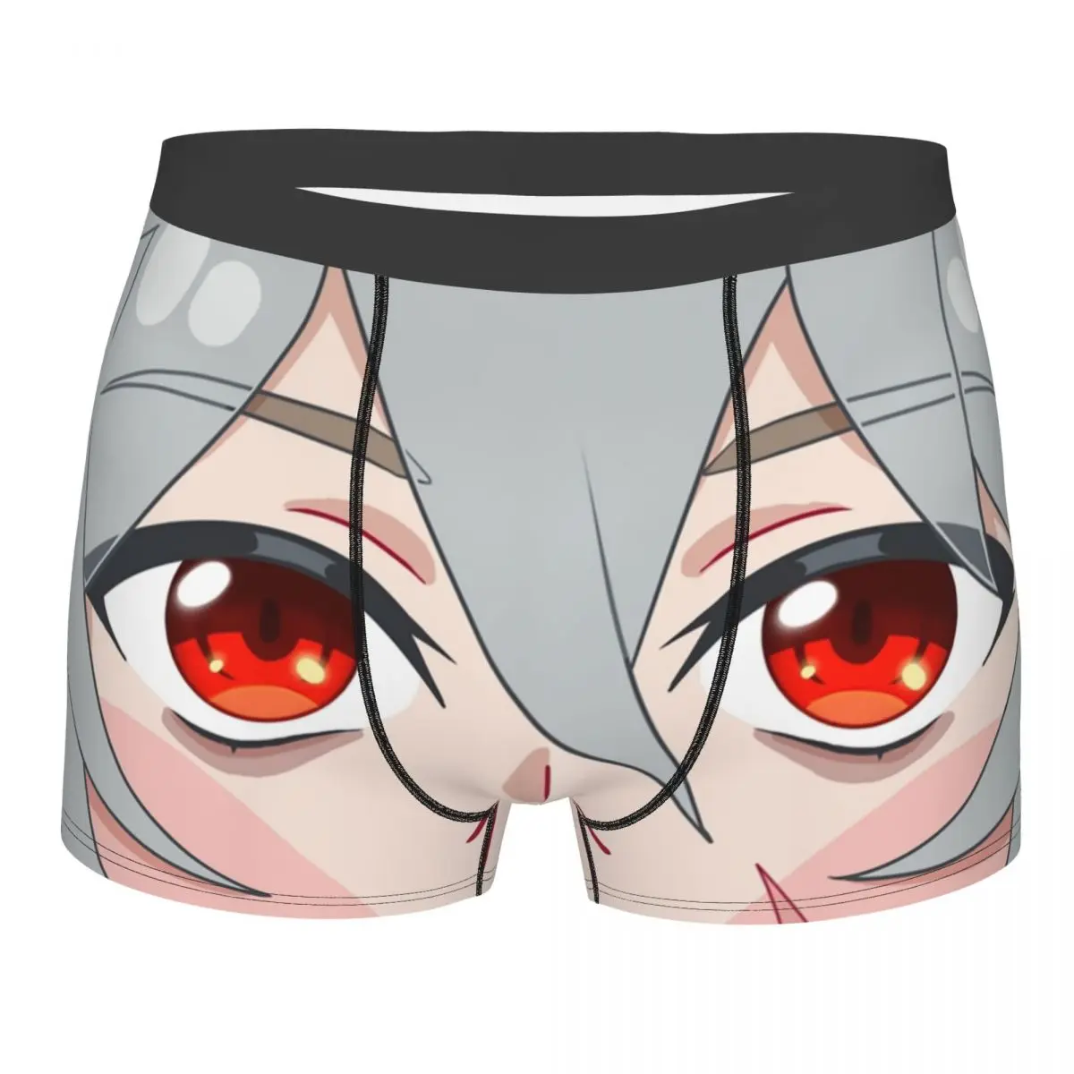 Novelty Razor Genshin Impact Face Boxers Shorts Underpants Men's Breathbale Funny Print Briefs Underwear