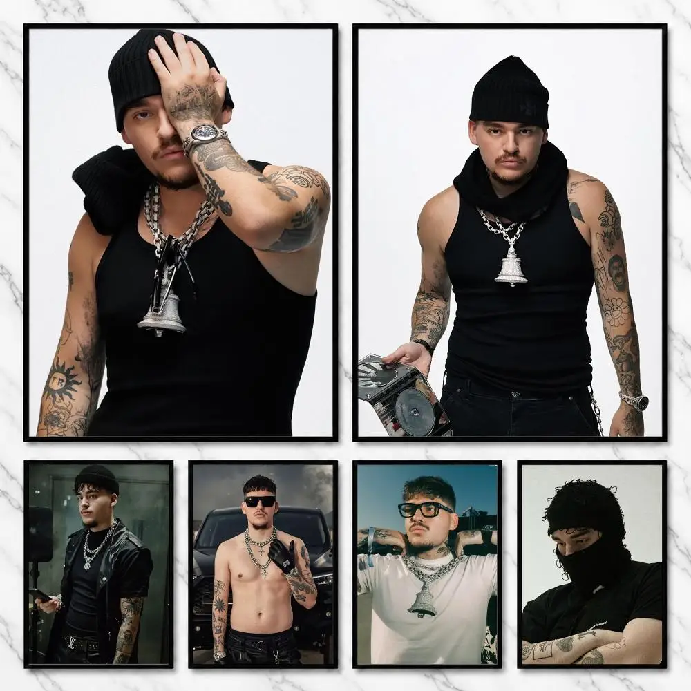 Yeat Rapper Trap Music Future Rage Sound Aesthetics Poster Self-Adhesive Unframed Fashion Wall Prints for Office & Home Decor