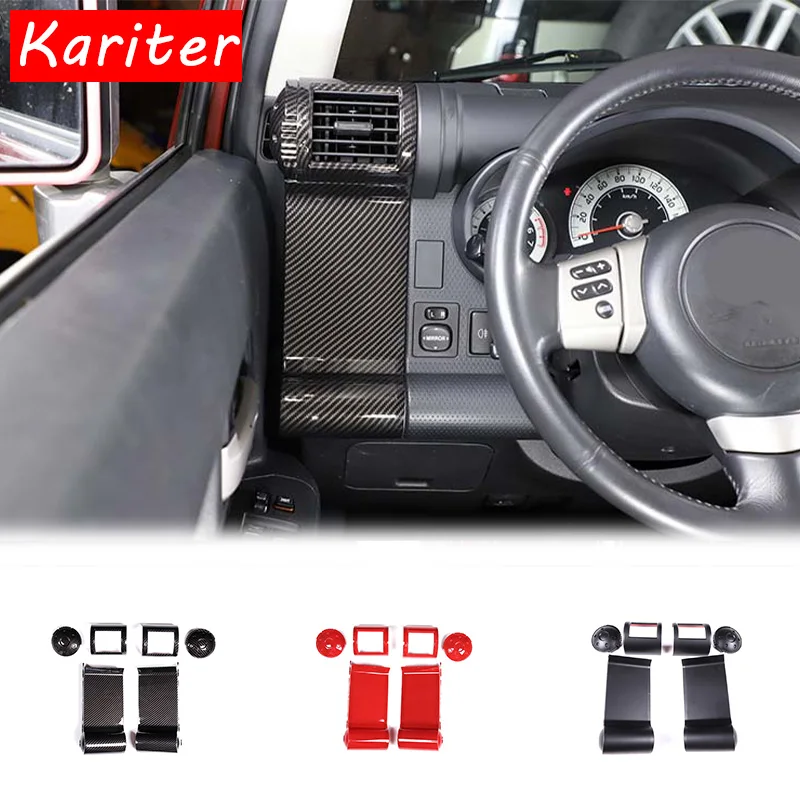 For Toyota FJ Cruiser 2007-2021 ABS Car Side Air Outlet Frame Air Conditioner Air Outlet Frame Interior Accessories