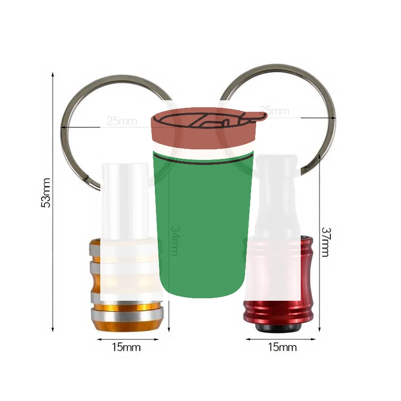Screwdriver Bit Holder Keychain With Carabiner 1/4 Hex Shank Quick Release Extension Bar Screw Adapter Tool