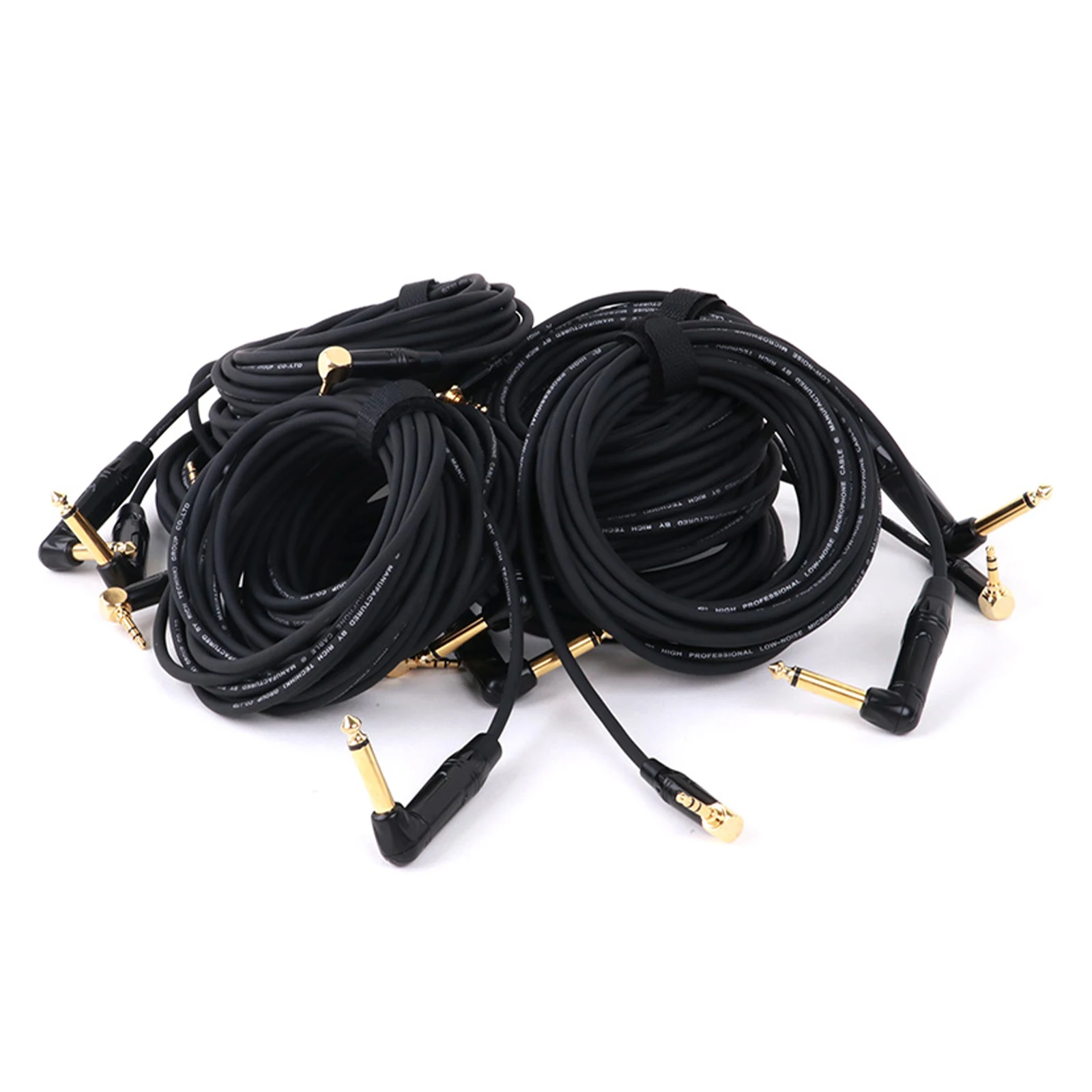 1PC Gold Plate Right Angle 6.35 Mono Jack to 3.5 Stereo Jack Unbalanced Speaker Amplifier Cable for Guitar Keyboard‎ Cable