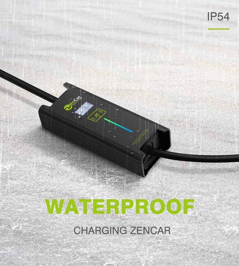 32A 7kW 1‑Phase Type1 Portable EV Charger Mobile Home EVSE Charging Station for Type‑1 EV Vehicles