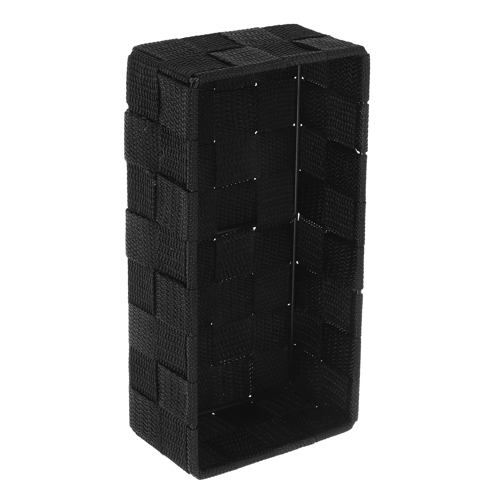 

Woven Storage Basket Stackable Cube Organizer Bins Nursery Bathroom Kitchen Storage Basket Nylon Fabric