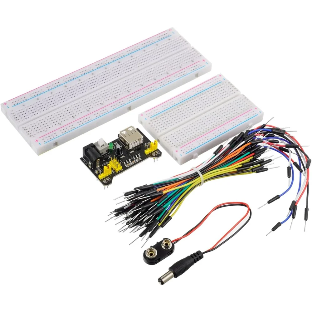 830/400/170ポイントブレッドボード電源キット、ジャ - Breadboard Jumper Wires Power Supply Kit のレビューと価格