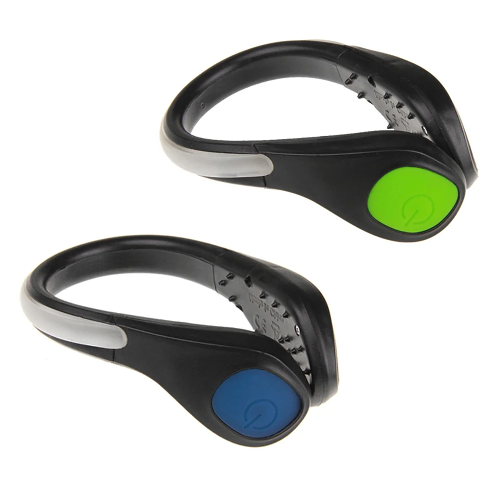 

2pcs LED Shoe Clip Lights Safety Night Running Gear Useful Night Running Lamp for Runners Joggers Bikers Walkers (Blue +