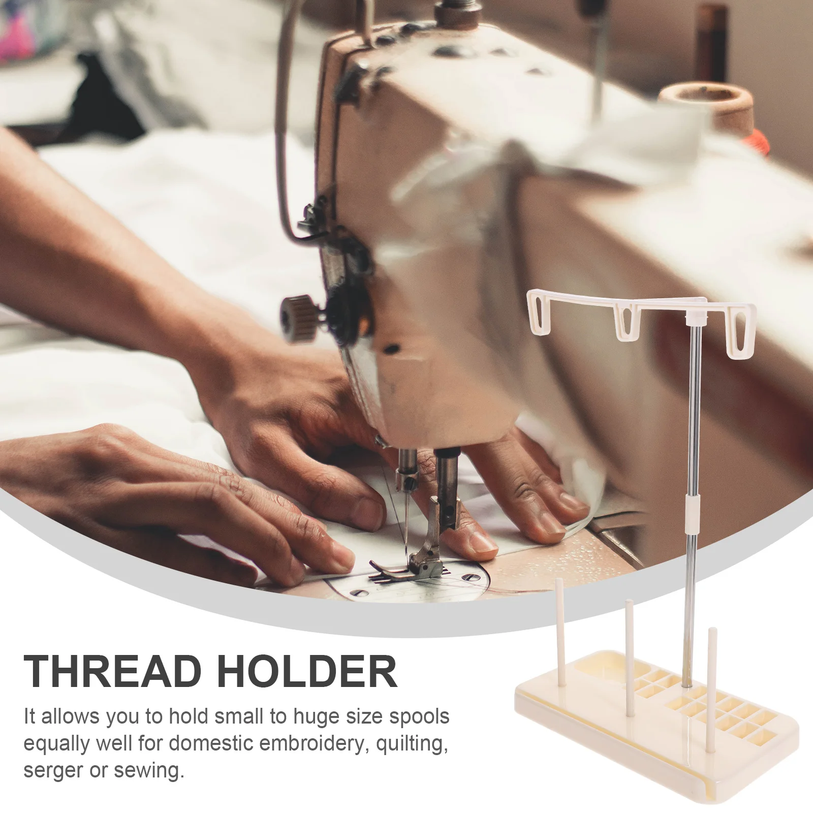 

Sewing Machine Thread Stand Large Spool Wire Rack Accessories Storage Holder Small Organizer