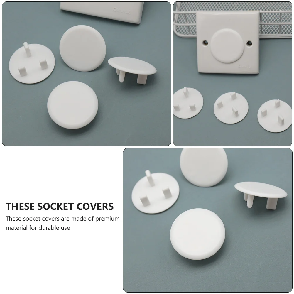 

20Pcs Electrical Protector Socket Covers Kids Outlet Covers Secure Lid Safe Household Plug Protection Outlet Protector
