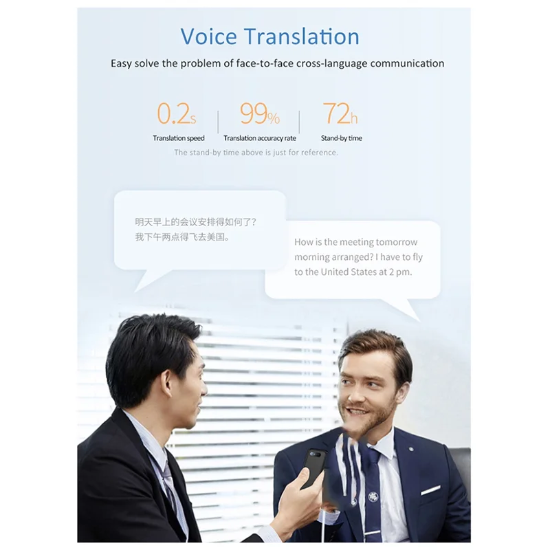 

-ABAB Smart Voice T16 Translator Machine 137 Multi Languages In Real Time Online Instant Off Line Translation