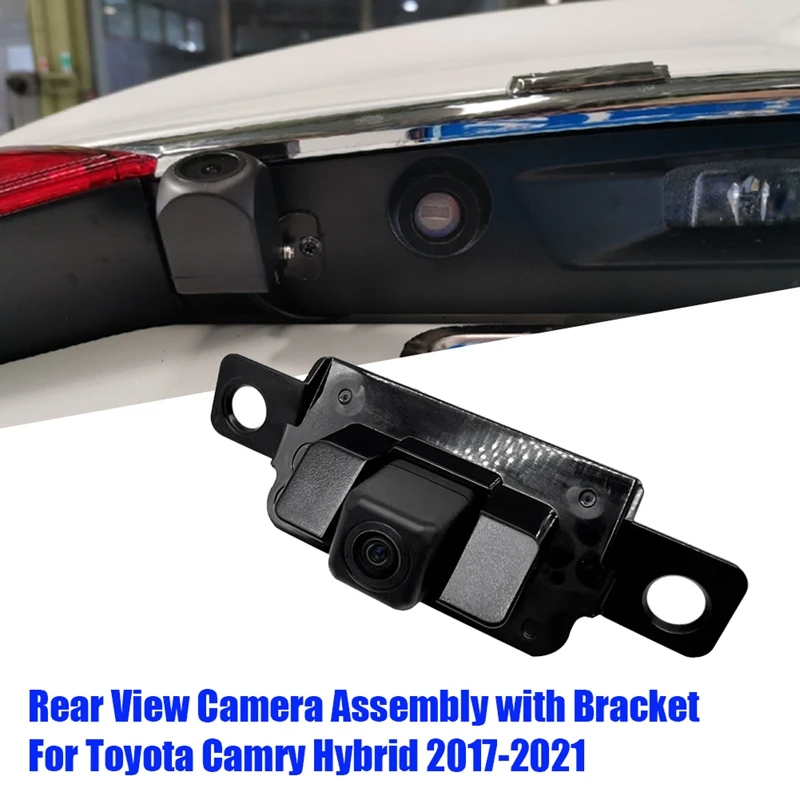 86790-06220 Car Rear View Camera With Bracket Assembly For Toyota Camry Hybrid 2017-2021 Parking Assist Reverse Camera