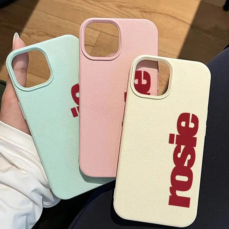 

Fashion English Letter R-Rosie Lichee leather pattern Phone Case For Infinix Hot 50 40 30 Play Pro Plus 4G 5G Shockproof Cover