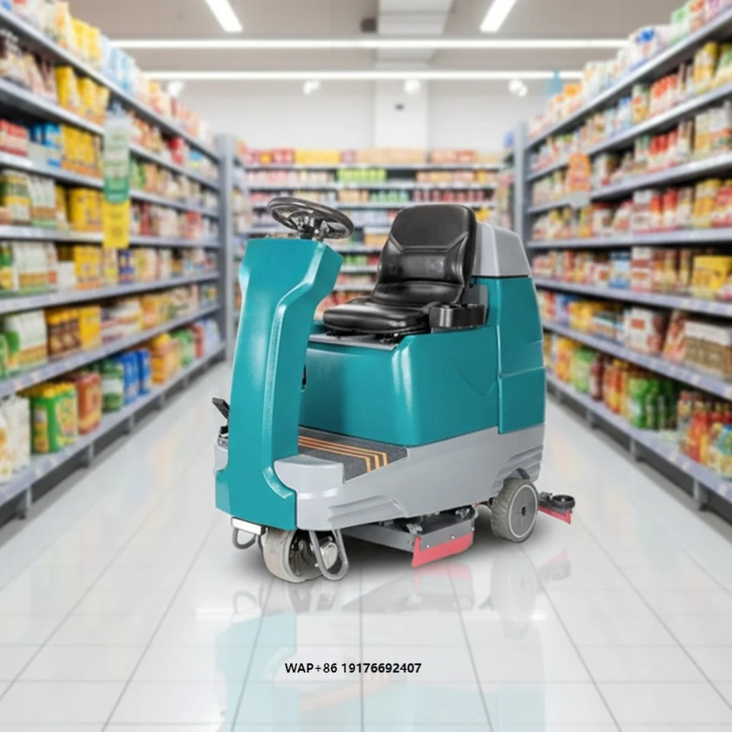 Professional Clean Equipment Ride on Commercial Automatic Floor Scrubber Washing Floor Cleaning Machine