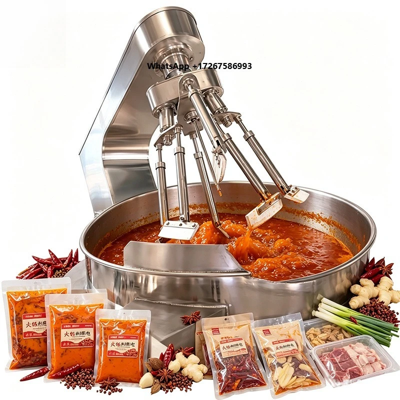 Hot Pot Base Chili Sauce Boiling Equipment Multi Claw Planet Sauce Stir Fryer   Customizable
