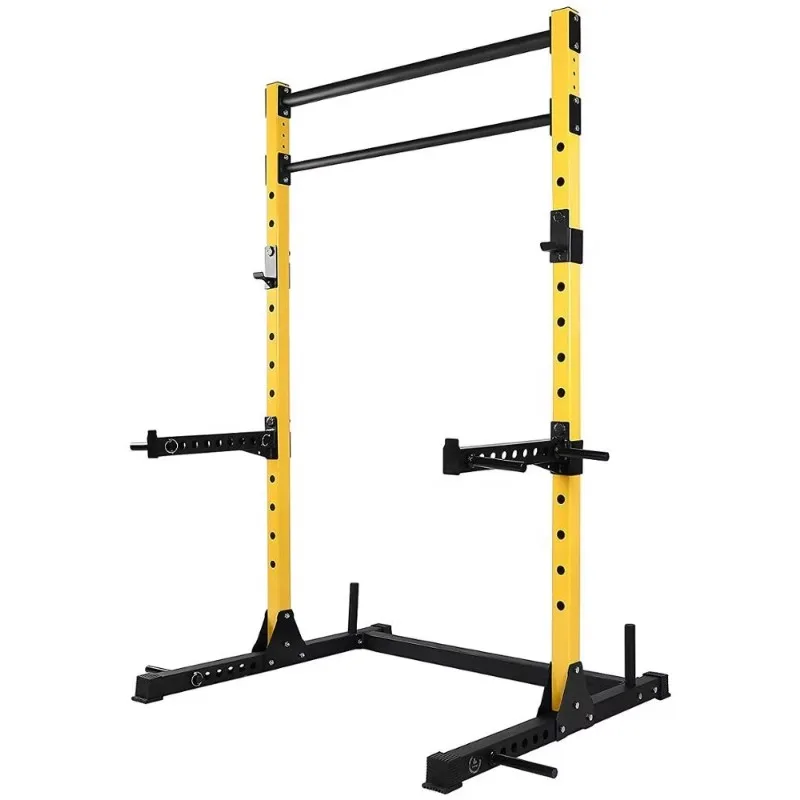 

Power Cage Adjustable Power Rack Exercise Squat Stand Half Rack
