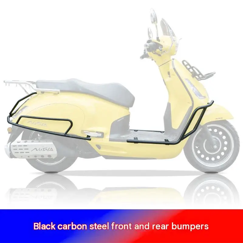 Carbon Steel Front and Rear Crash Bar, Anti-drop Protection Guard Aftermarket Modification Parts Fit for Honda NS150LA