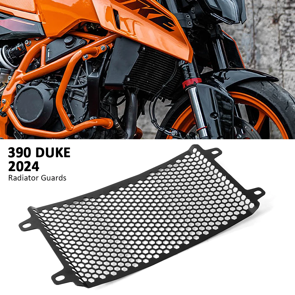 

New Honeycomb Radiator Guard Grill Cover Protector Black Grille Accessories For 390 Duke 390DUKE 390 DUKE 2024