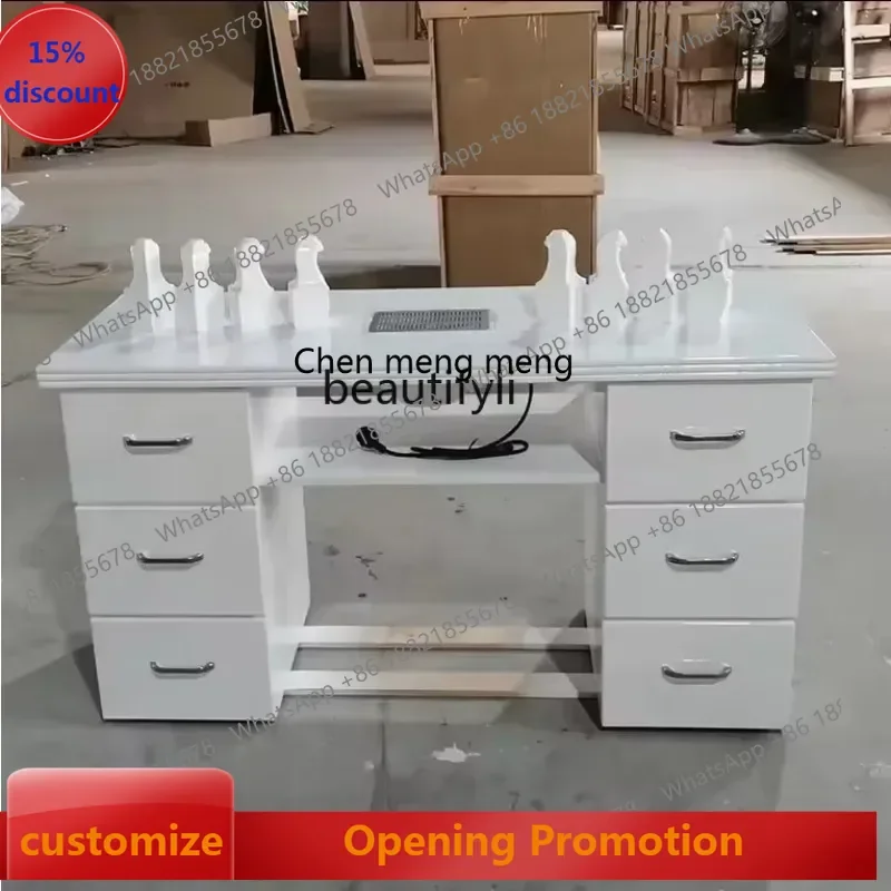 cn8617 ssNew Light Luxury Manicure Table and Chair Suit Manicure Table Economical Single Small Manicure Table