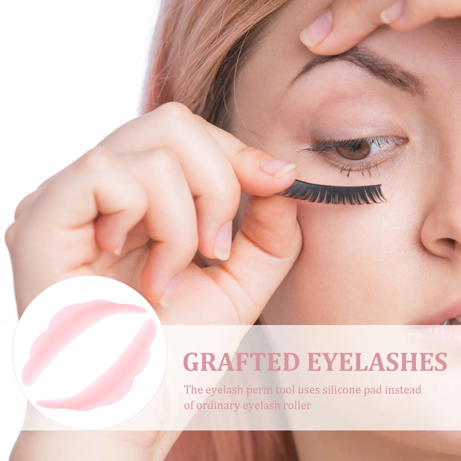 

20Pairs Eyelash Perming Curler Soft Comfortable Silicone Pads Fit All Eye Shapes Reusable False Lash Styling Kit