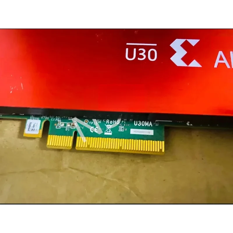 used Original FOR XILINX U30 A-U30 ALVEO U30 Media Data Center Accelerator Card full height baffle 100% Test Ok