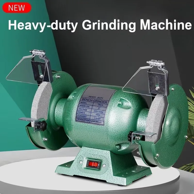 Small HouseholdElectric 6' Bench Grinder MD-3215S Double Sand Wheel Knife Sharpener and Wood/Metal Polishing Machine