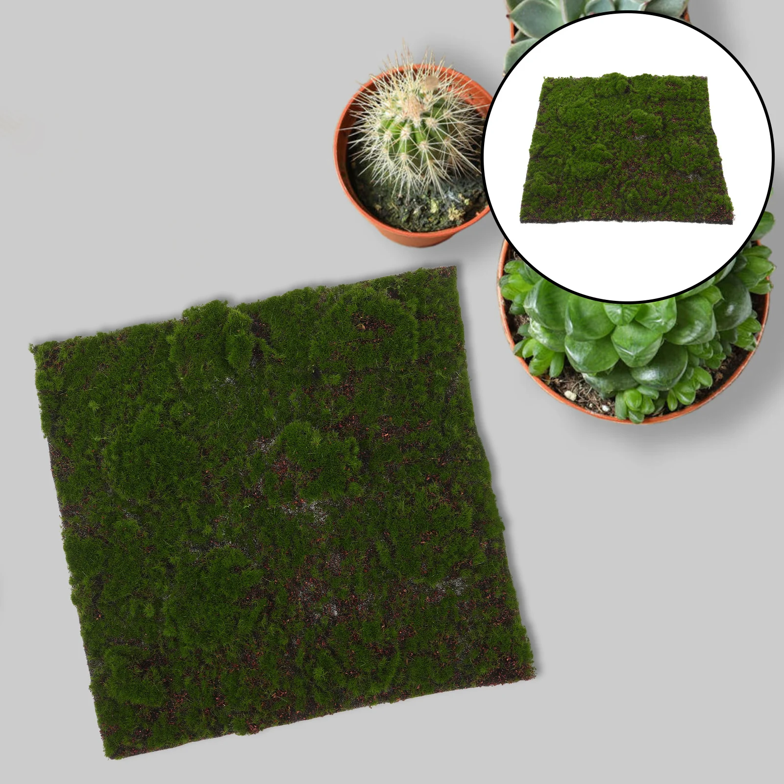 

Fake Moss Turf Artificial Moss Mat 12x12 for Crafts DIY Terrariums Fairy Garden Patio Decoration Artificial Turf