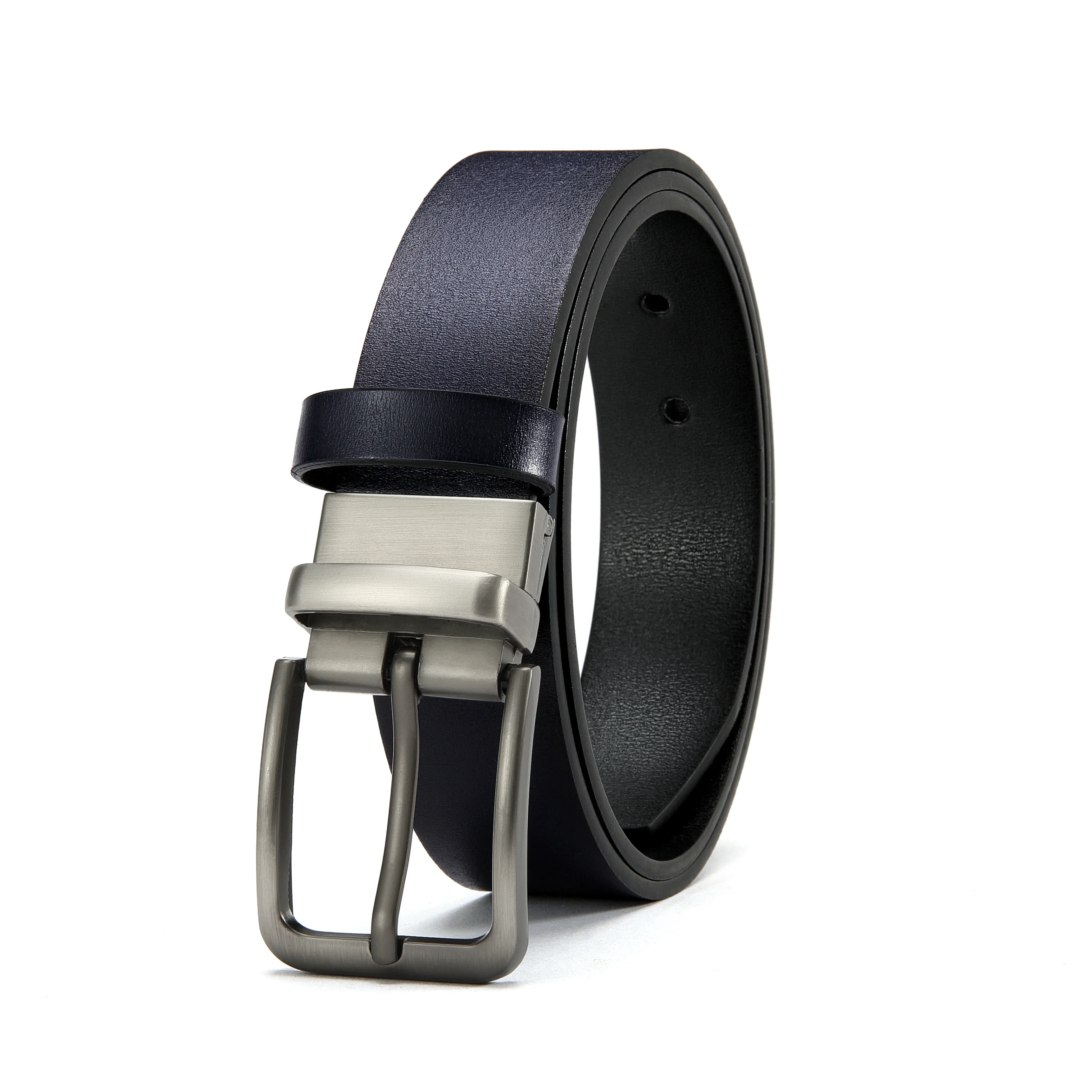 Men's Genuine Leather Pin Buckle Casual Belt