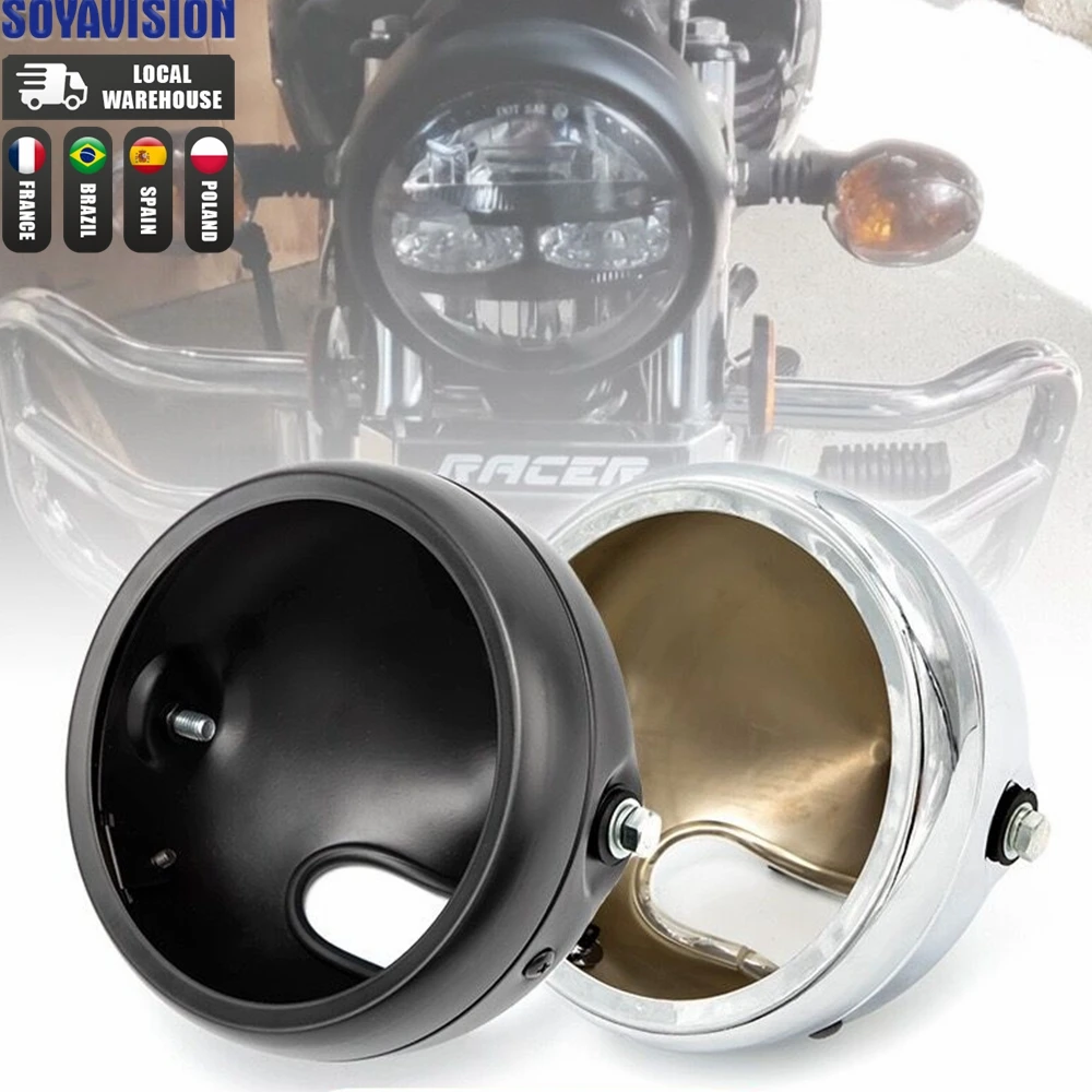5 3/4 "Motorrad Zubehör 5,75 Zoll LED Montage Gehäuse Eimer für Harley Scheinwerfer Scheinwerfer Gehäuse Abdeckung Eimer Licht